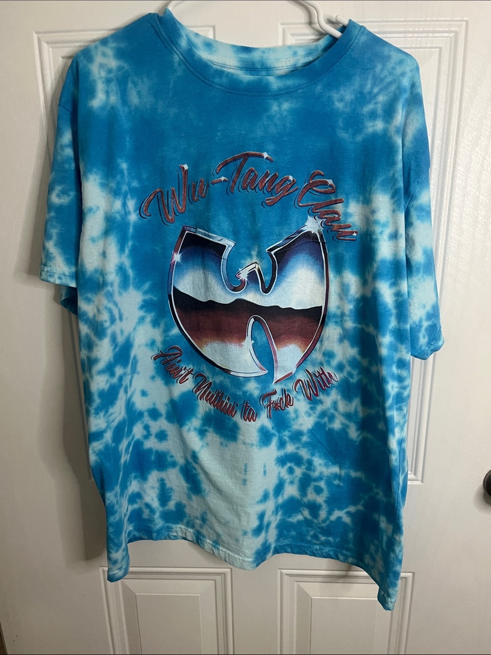 Wu-Tang Clan Tie-Dye Graphic Tee - Blue White